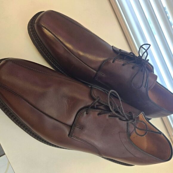 Allen Edmonds Brown Oxford Warren Shoe Never Worn Size 10.5 - Picture 1 of 9